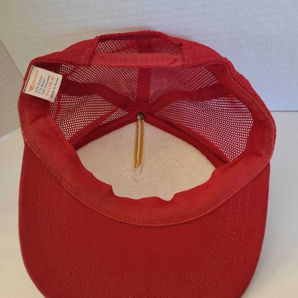 90's vintage snapback hat, Bahamas red white - image 6