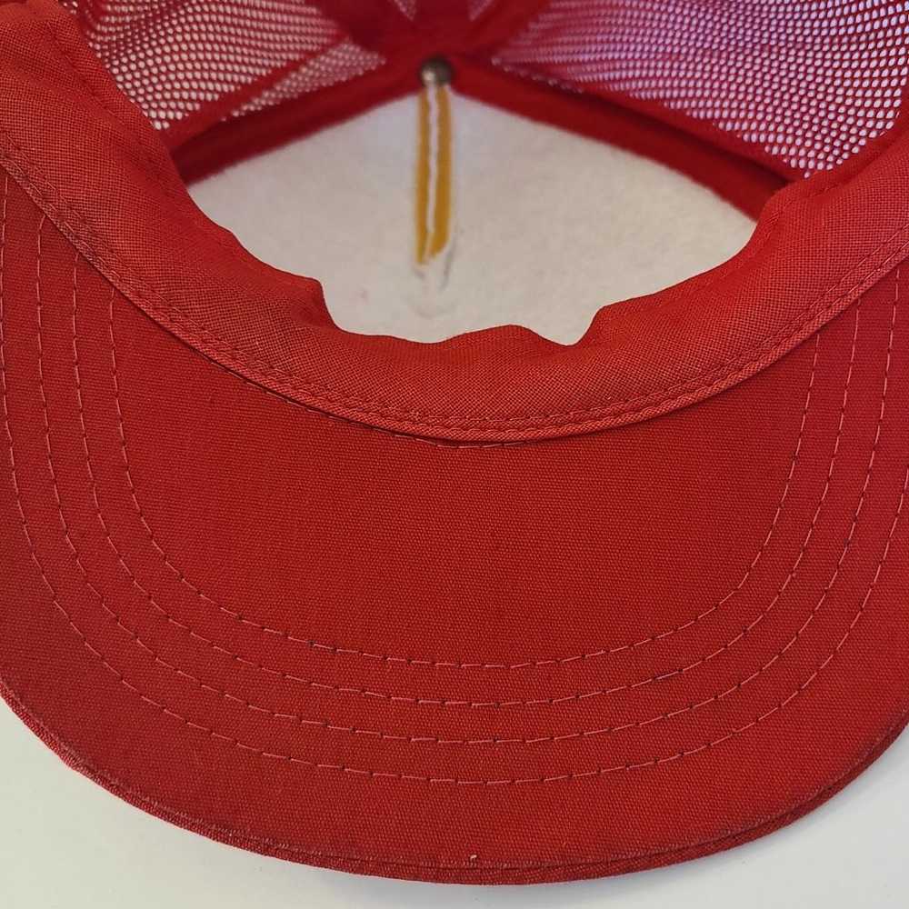 90's vintage snapback hat, Bahamas red white - image 8