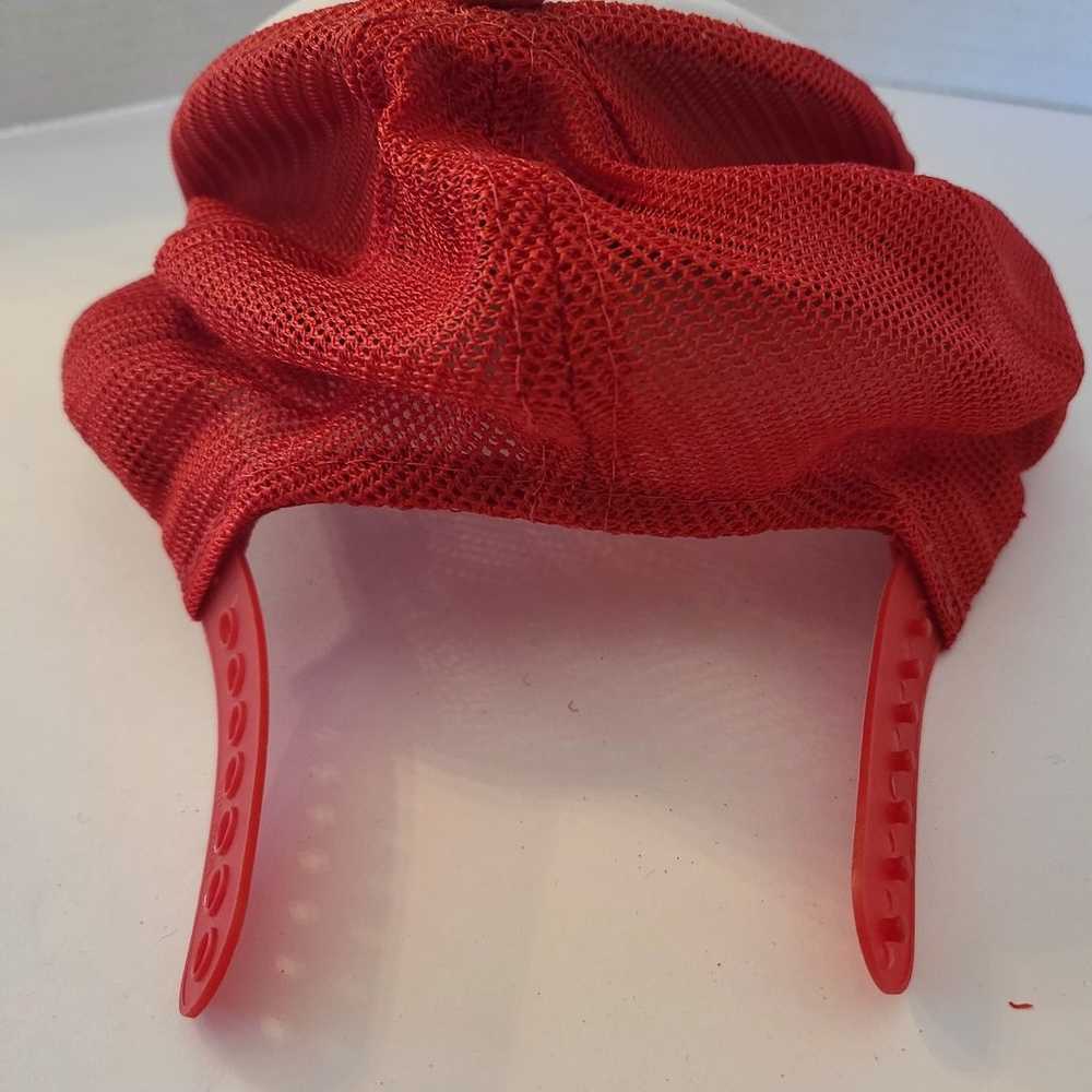 90's vintage snapback hat, Bahamas red white - image 9