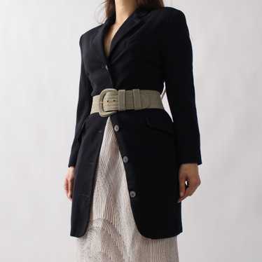 Vintage Tailored Wool Minidress - image 1