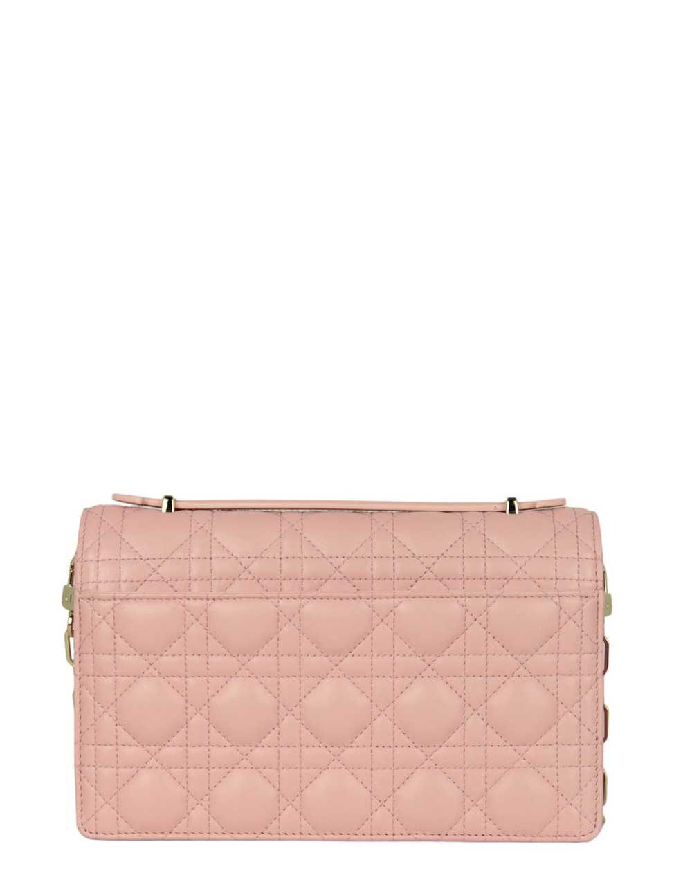 Dior Melocoton Pink Cannage Miss Dior Top Handle … - image 3