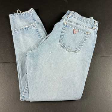 VTG 90s Guess Jeans Men 31* Slim Fit Tapered Blue… - image 1