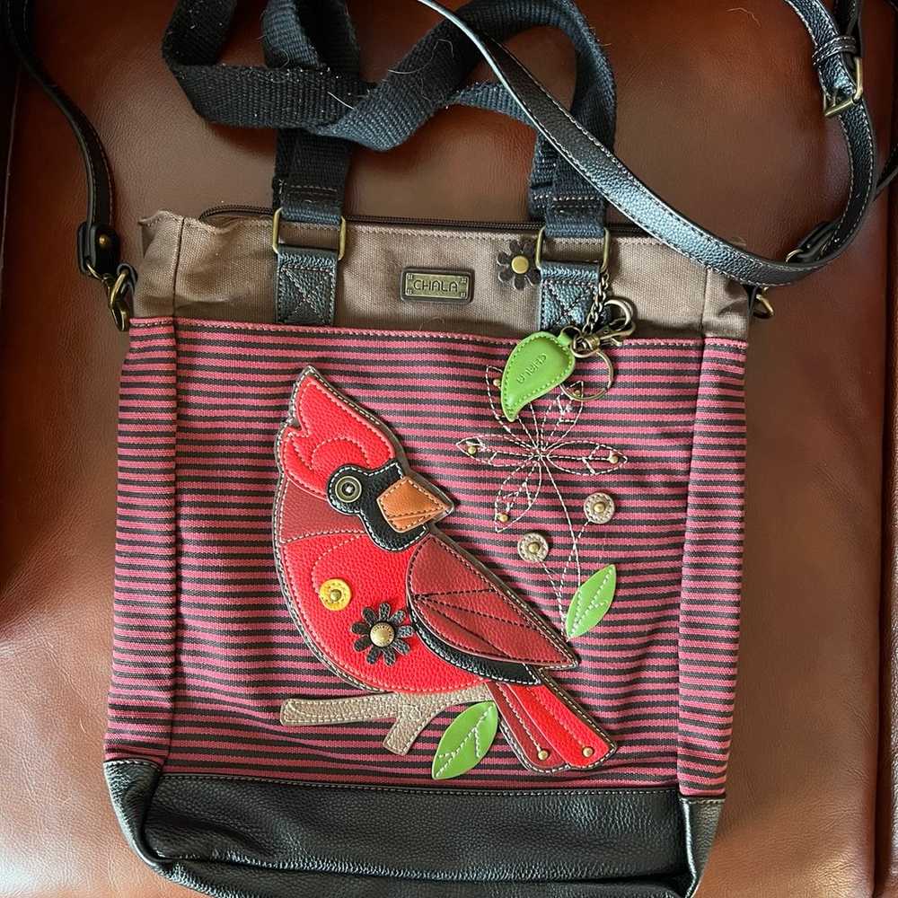 Chala Red Cardinal Hobo crossbody purse - image 1