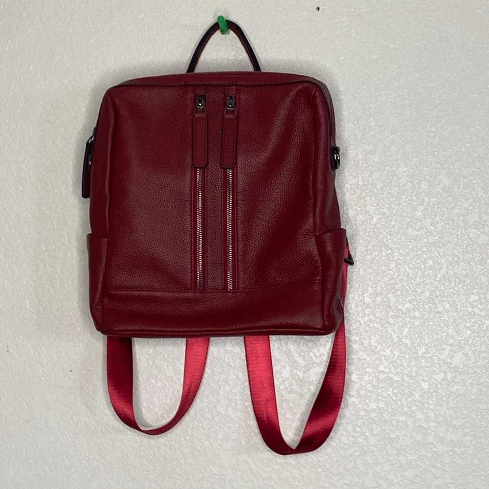 S-ZONE Leather Backpack/ Shoulder Bag - image 1