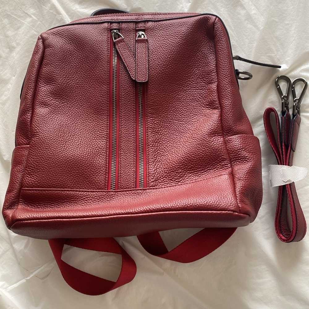 S-ZONE Leather Backpack/ Shoulder Bag - image 9