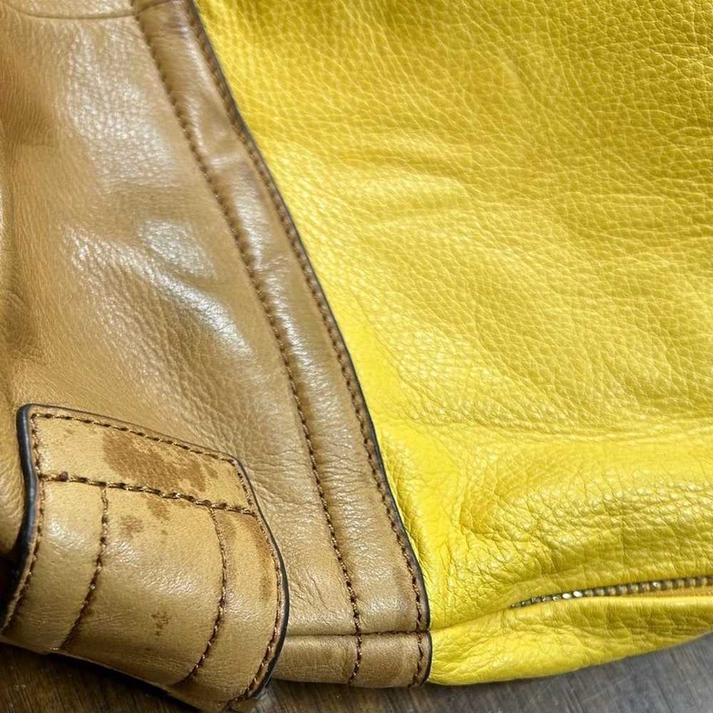 B. Makowsky A229190 Mustard Yellow Leather Should… - image 6
