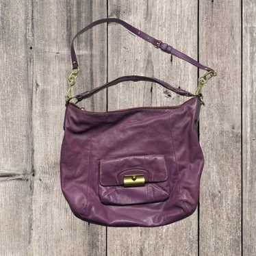 Coach Kristin Women's Purple Leather Convertible … - image 1