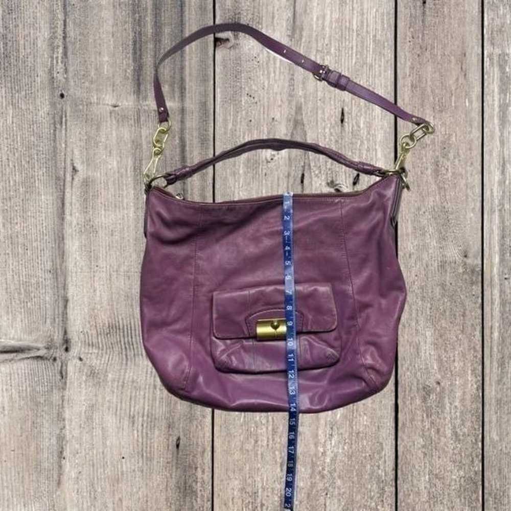 Coach Kristin Women's Purple Leather Convertible … - image 6