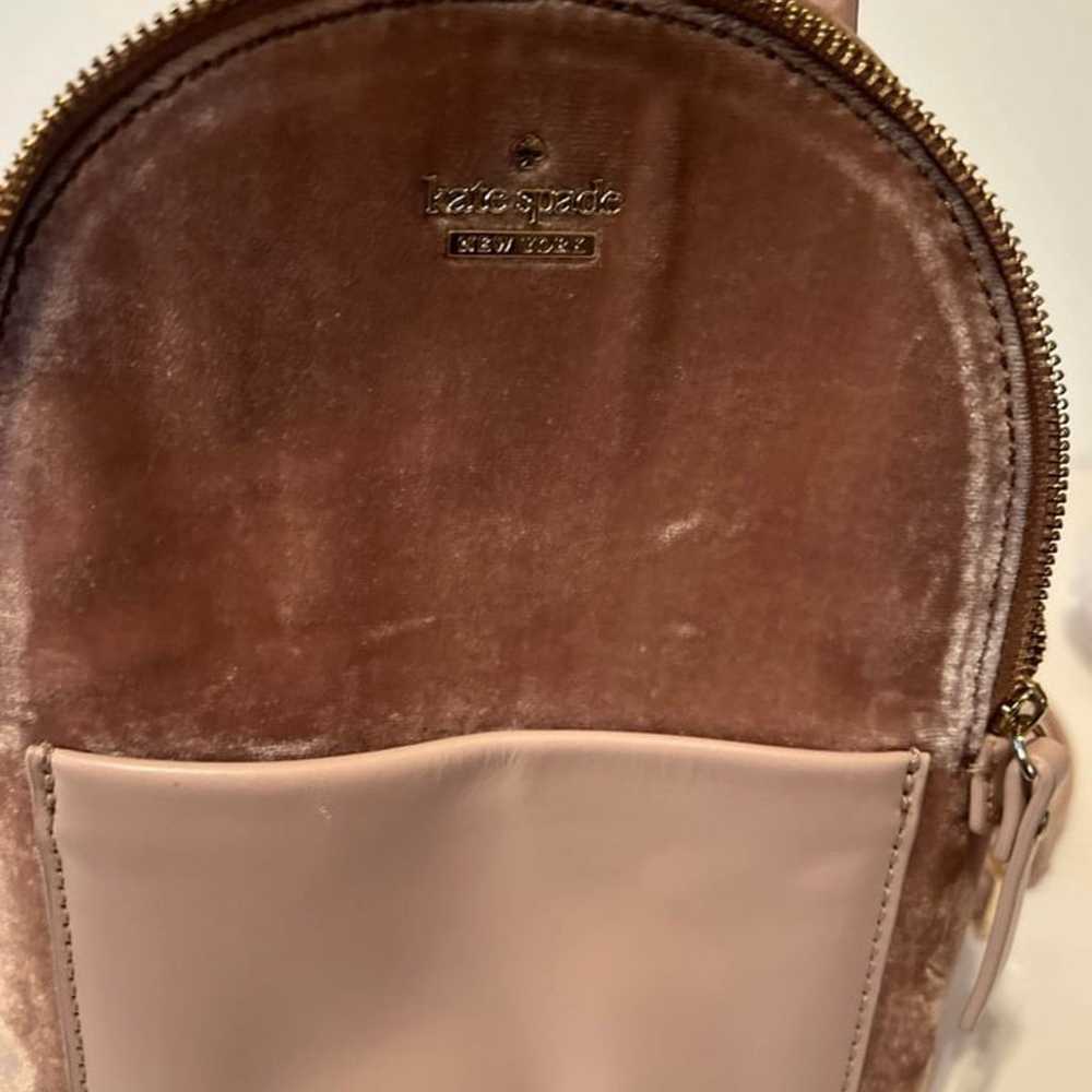 Kate Spade velvet leather mini backpack - image 11