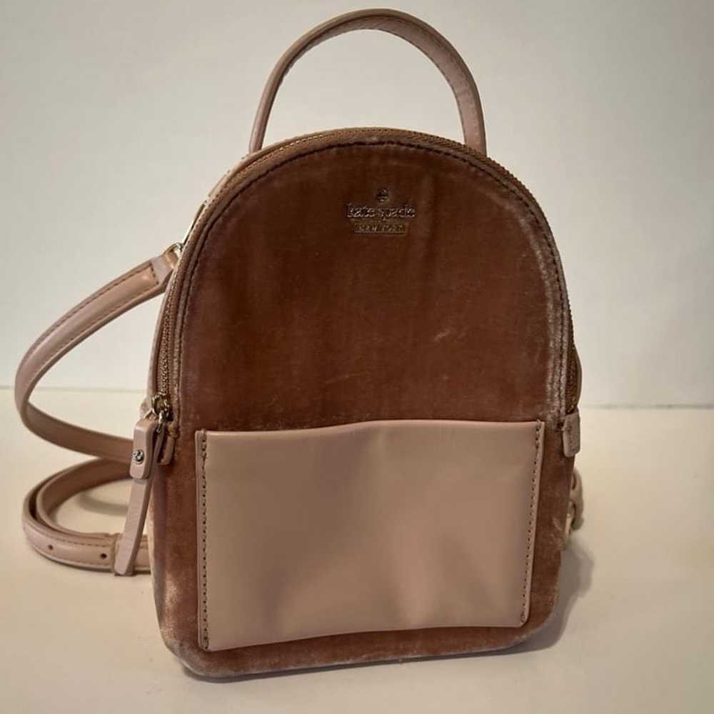 Kate Spade velvet leather mini backpack - image 2