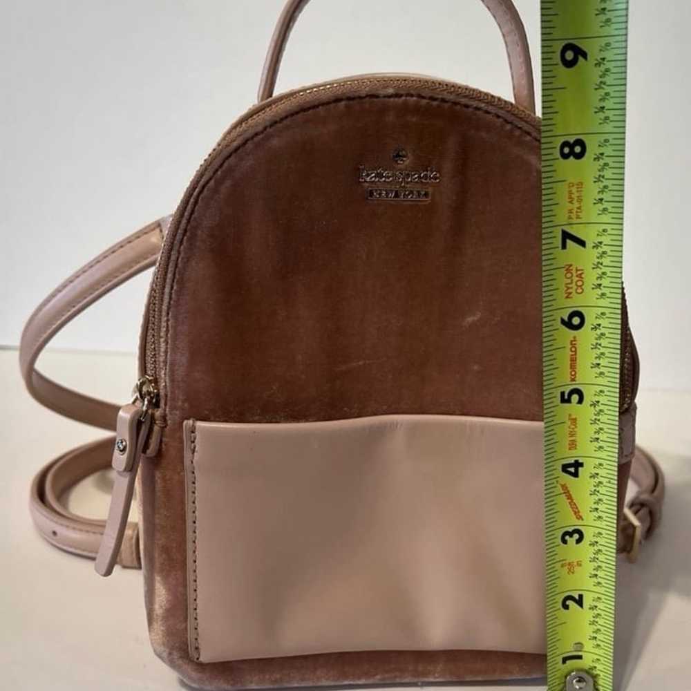 Kate Spade velvet leather mini backpack - image 3