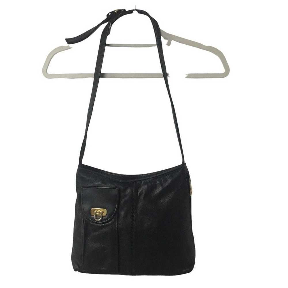 Vintage Leather Black Bag - image 1