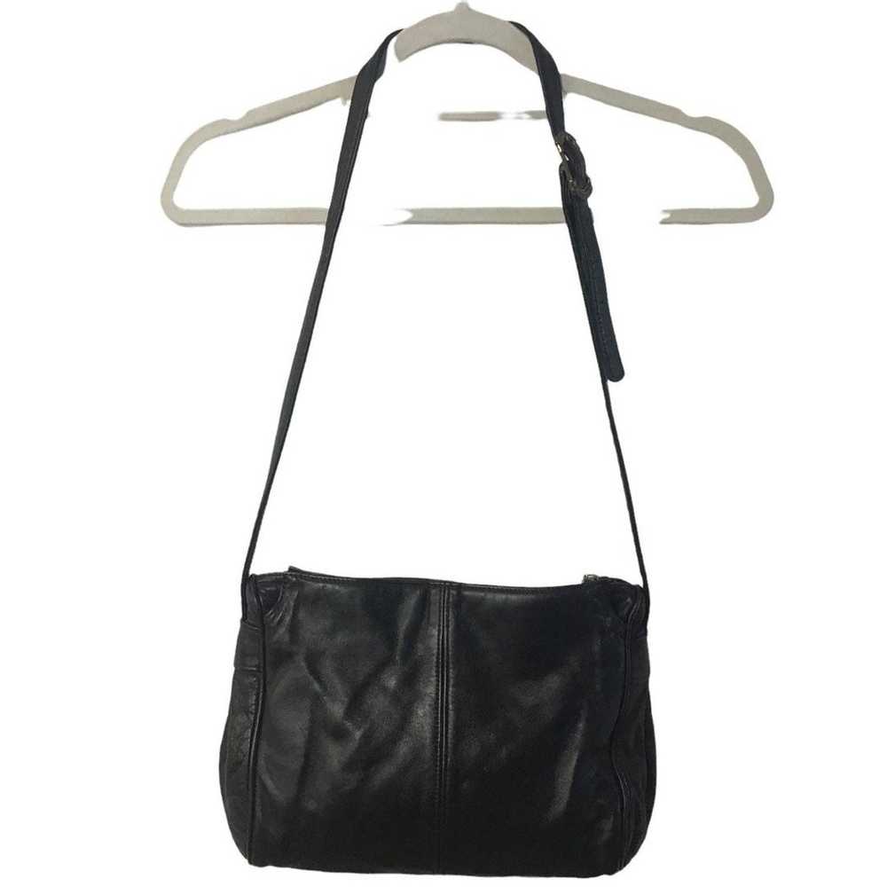 Vintage Leather Black Bag - image 3