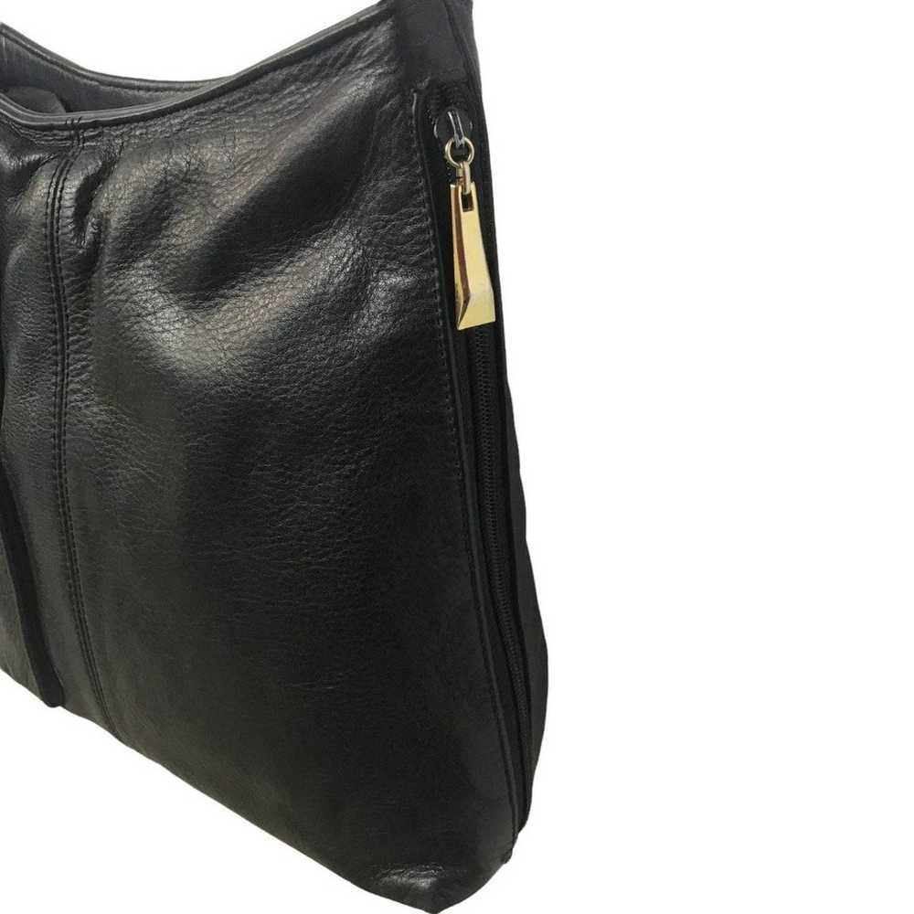 Vintage Leather Black Bag - image 4