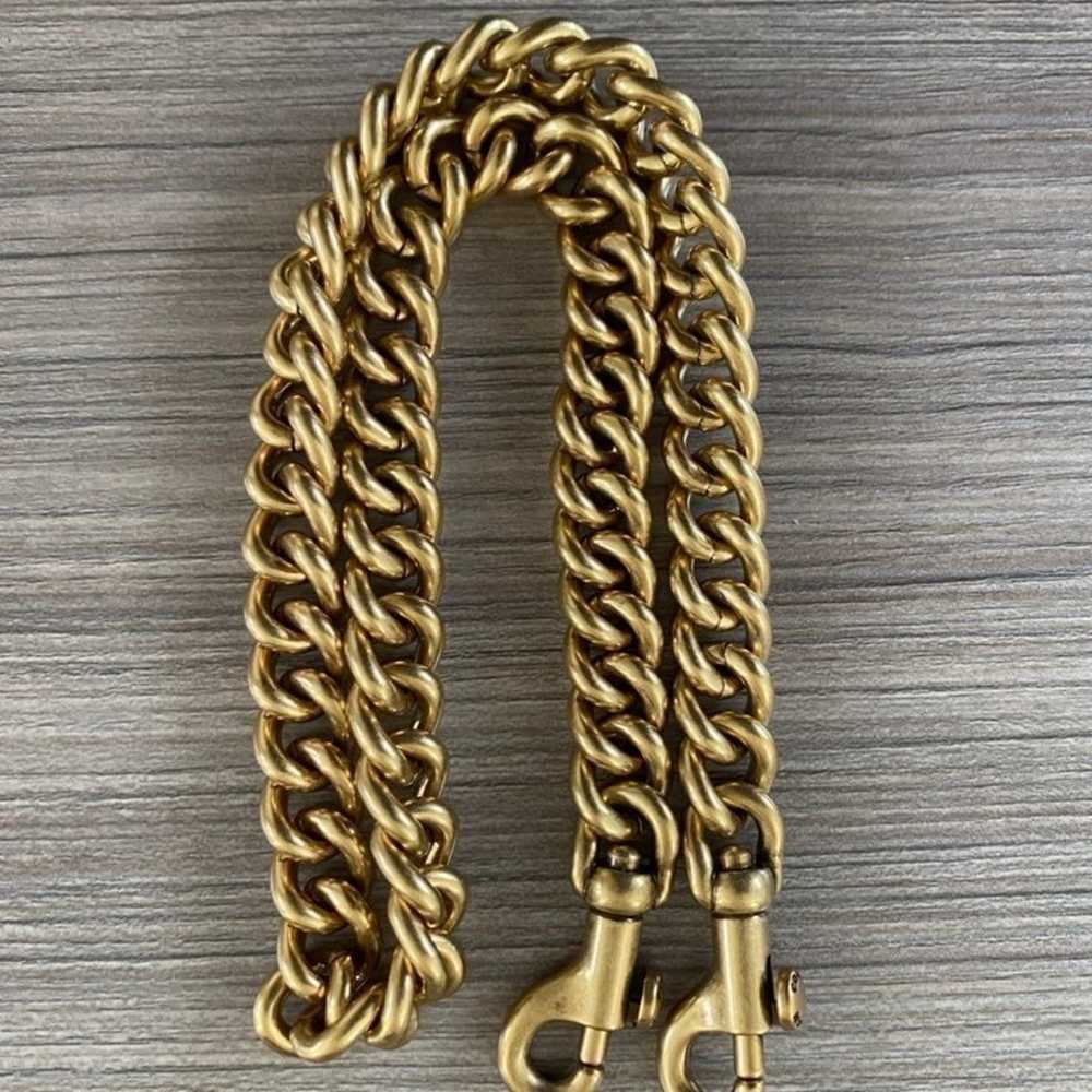 New Coach Brass Chain Short strap from Cassie 19 - image 4