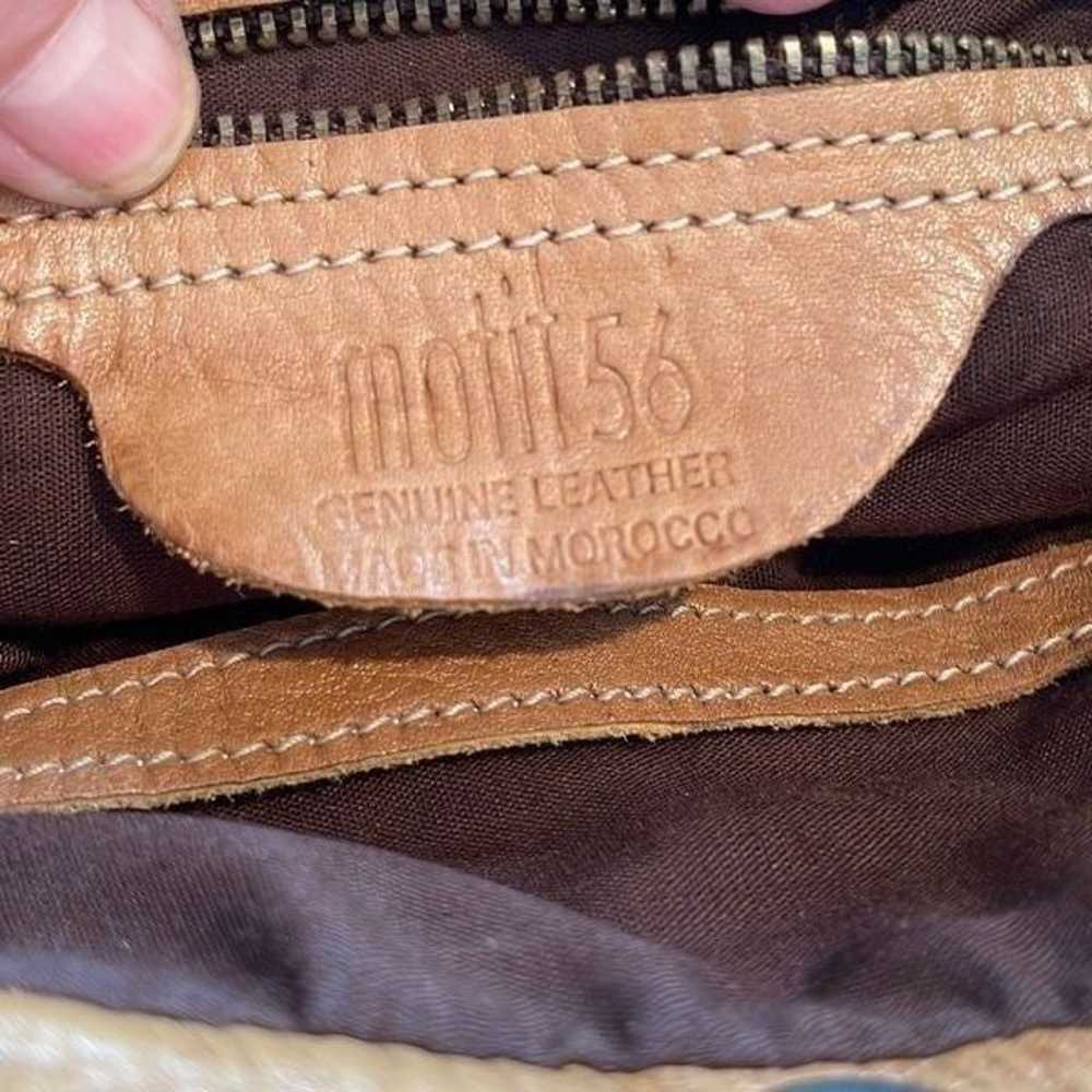 Motif 56 Fringe Leather Bag Boho Handmade Leather… - image 8