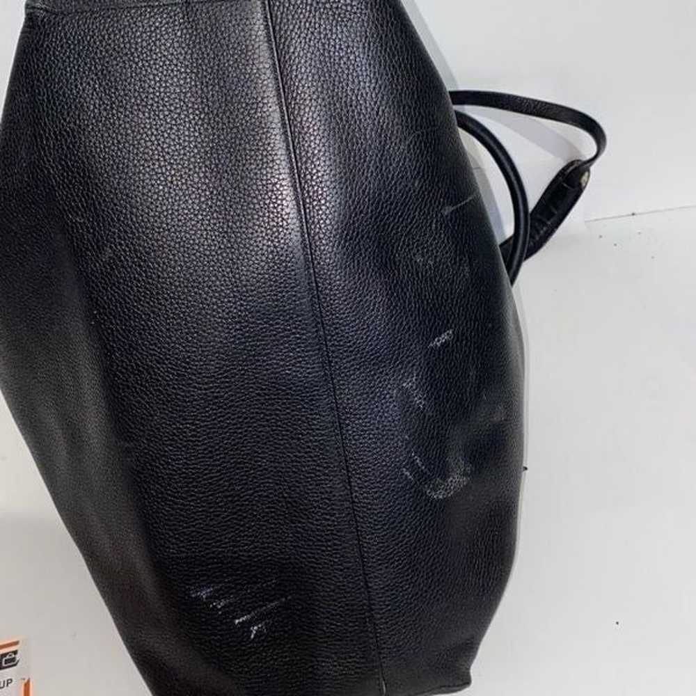 Coach Borough Bag, Medium, Black Polished Calfski… - image 4