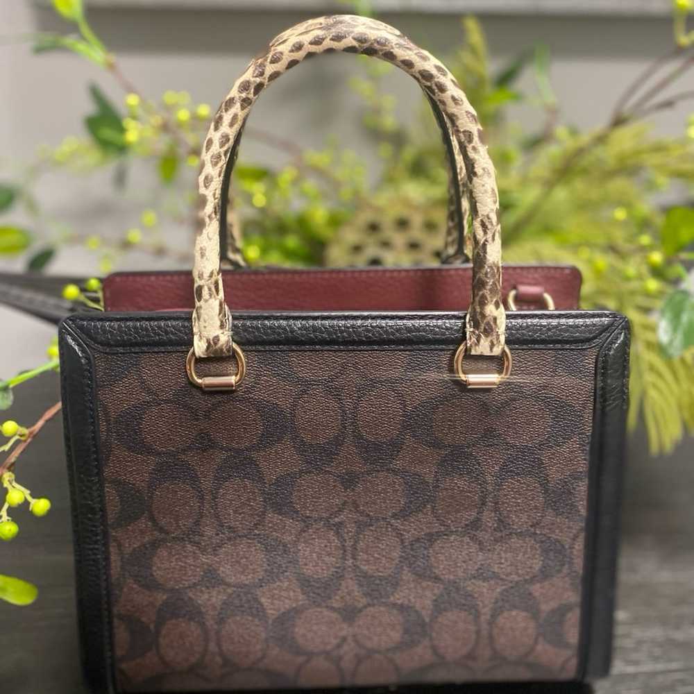 COACH Grace Carryall in Signature Canvas & Leathe… - image 3