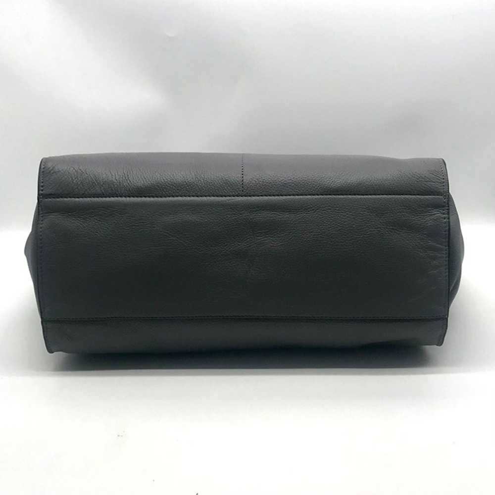 Henri Bendel The Influencer Gray Leather Tote Bag - image 4