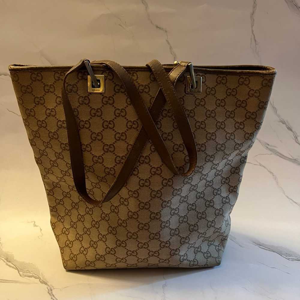 Gucci GG monogram tote bag - image 1
