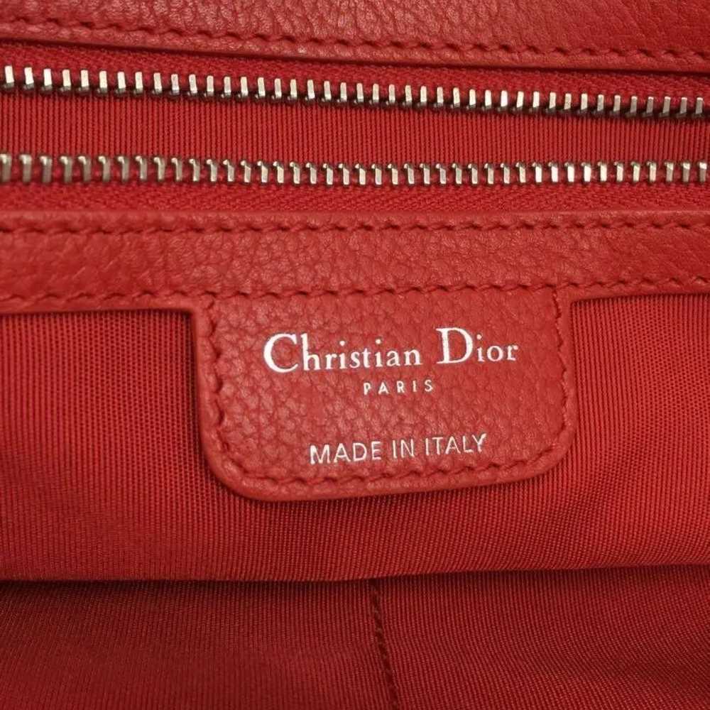 Christian Dior Cherry Red handbag Sheepskin Saddl… - image 3