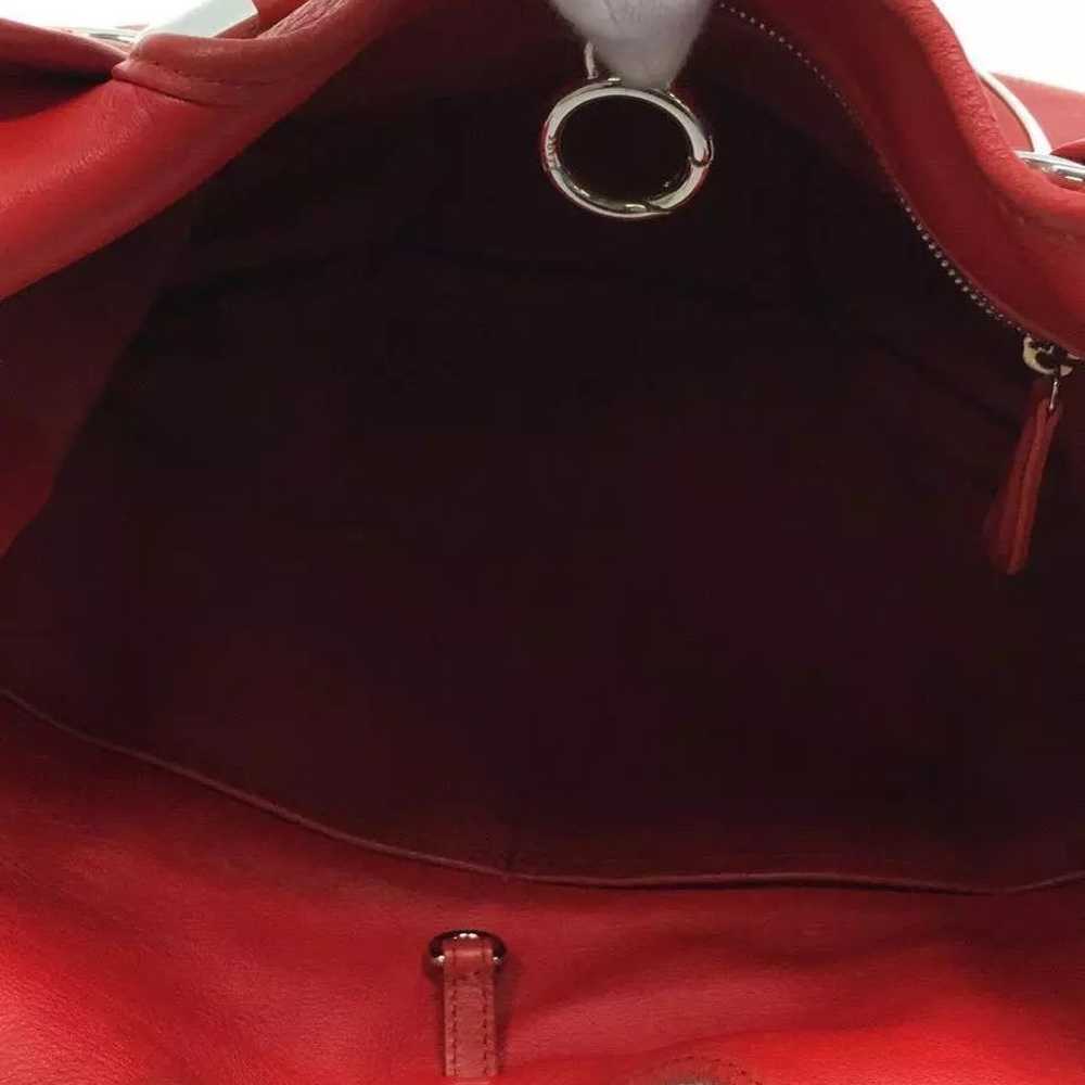 Christian Dior Cherry Red handbag Sheepskin Saddl… - image 6