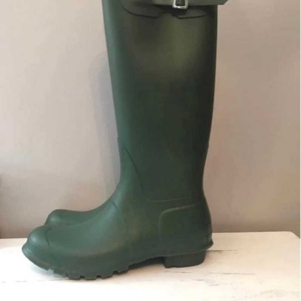 Hunter Original Tall Rain Boots in Green - image 5