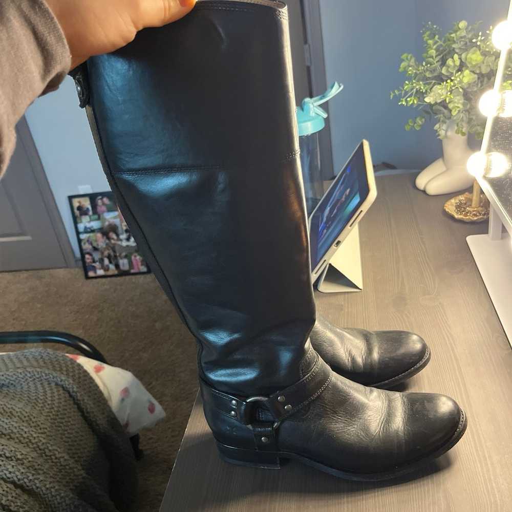 Frye black riding boots SIZE 7 - image 3