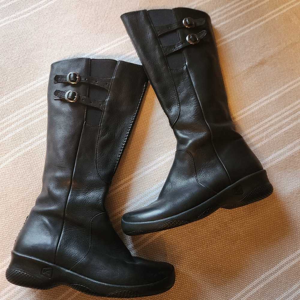 Keen Bern Baby Bern Knee High Boots Black Leather… - image 1