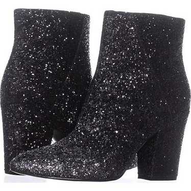 Nine West Savitra Black Glitter Ankle Boot - image 1