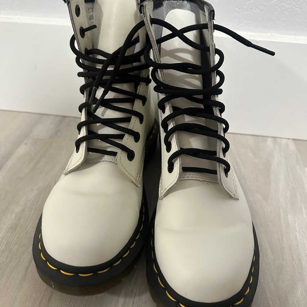 Dr. Martens Boots Womens Size 7 White Black Air W… - image 2