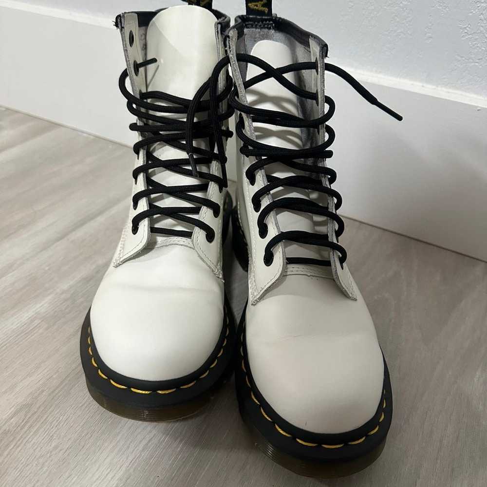Dr. Martens Boots Womens Size 7 White Black Air W… - image 7
