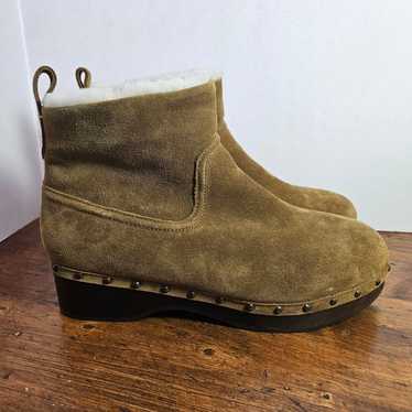 Madewell The Marceline Clog Boot in Shearling