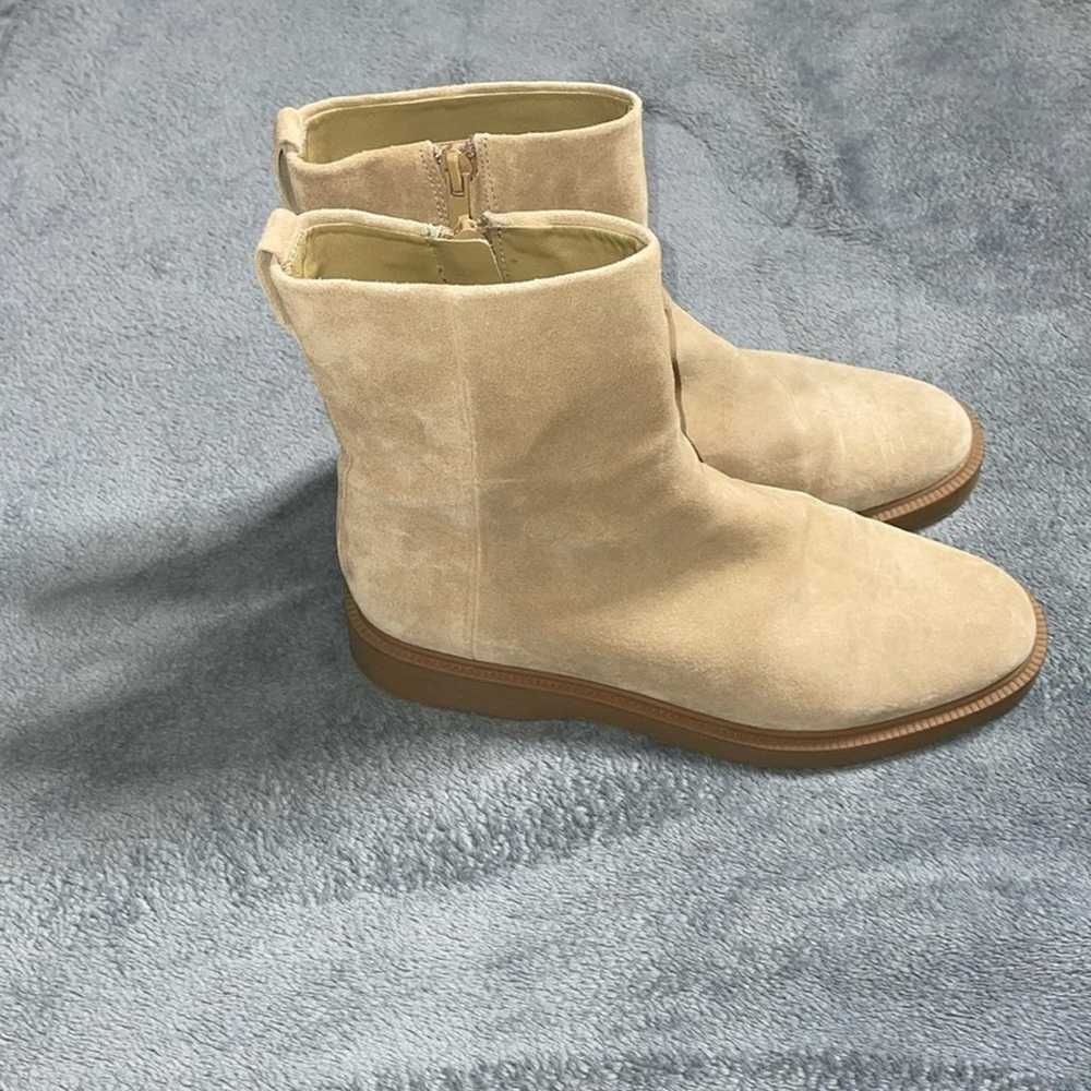 Vince Holland Suede   Camel Ankle Boots  Size 7 - image 2