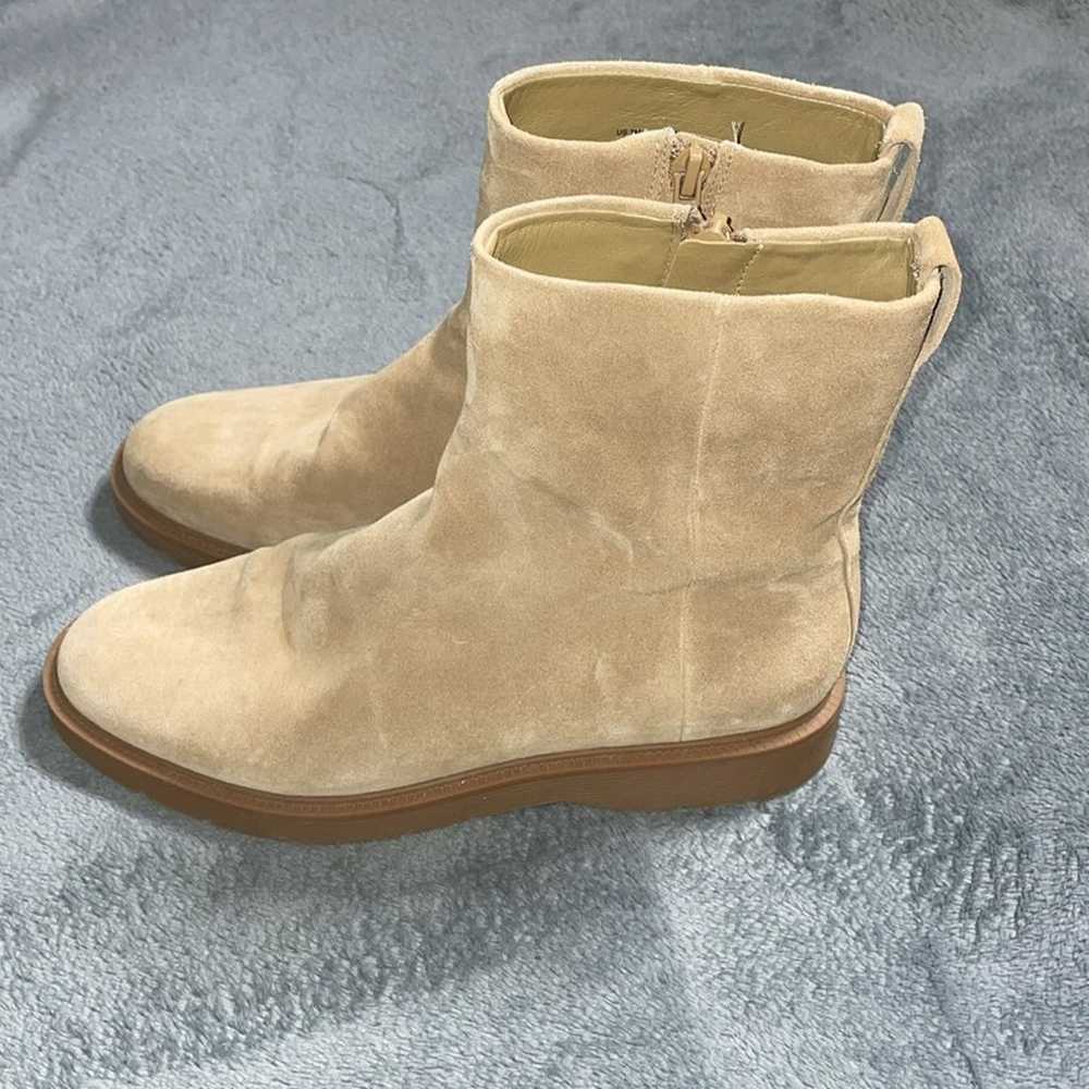 Vince Holland Suede   Camel Ankle Boots  Size 7 - image 4