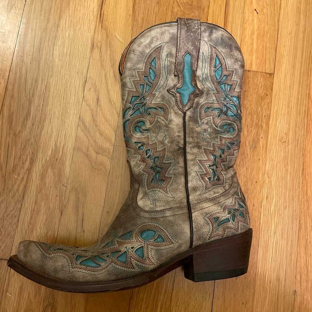 Lucchese 1883 Cowboy Boots size 7.5 - image 3