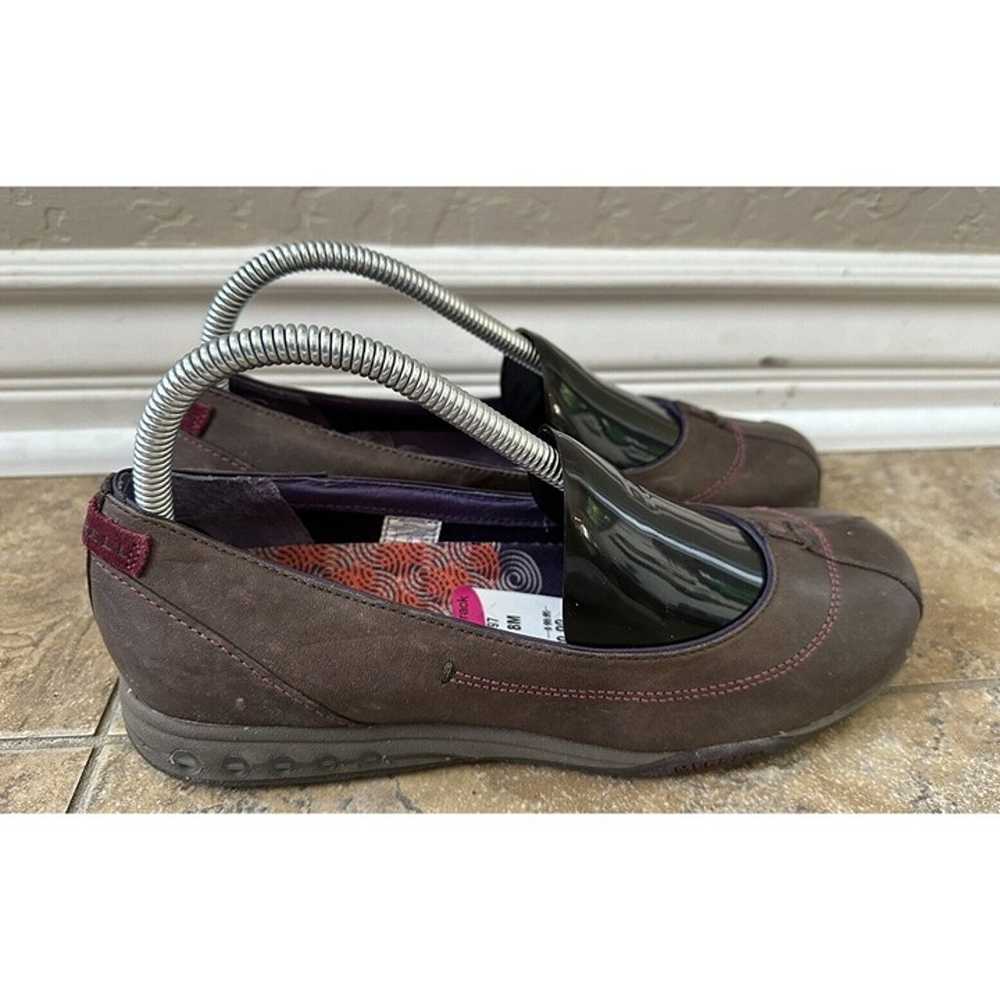 Merrell Slip On Loafers Brown Leather Women 0610 Sz 8