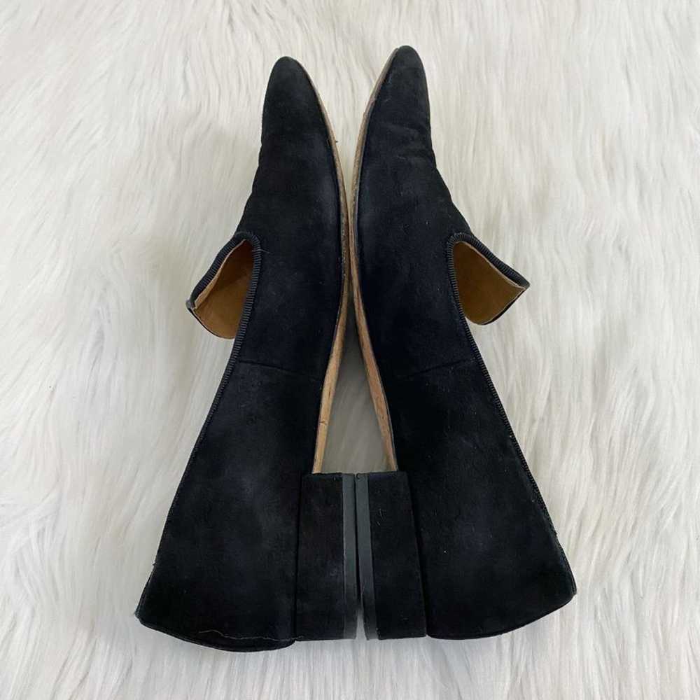 Tory Burch Black Suede Pointy Toe Loafers Embroid… - image 6