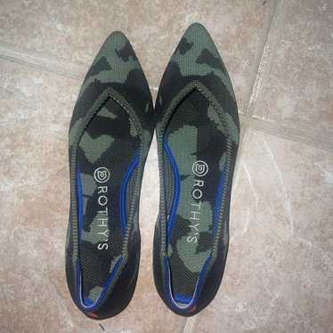 Rothys camo pointed flats