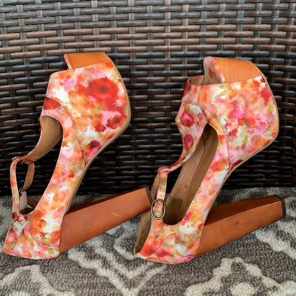 Jeffrey Campbell Foxy Fab Watercolor Floral Platf… - image 5