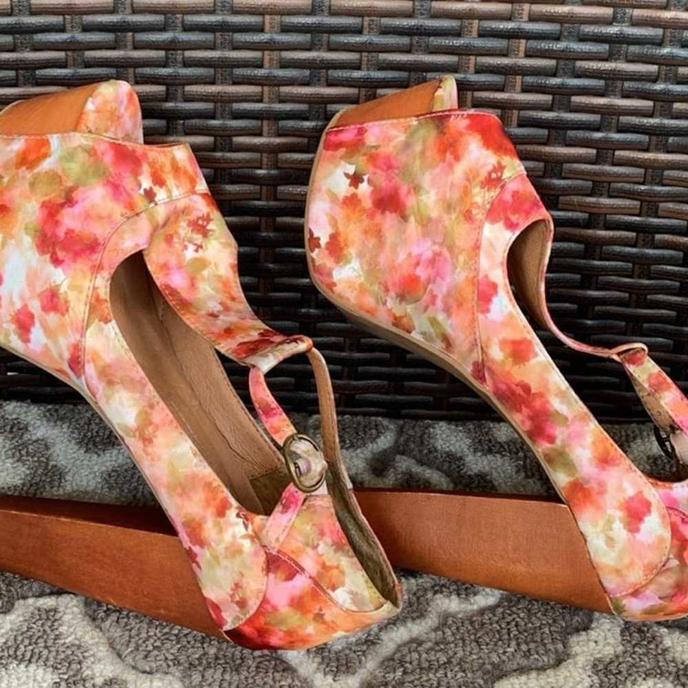 Jeffrey Campbell Foxy Fab Watercolor Floral Platf… - image 6