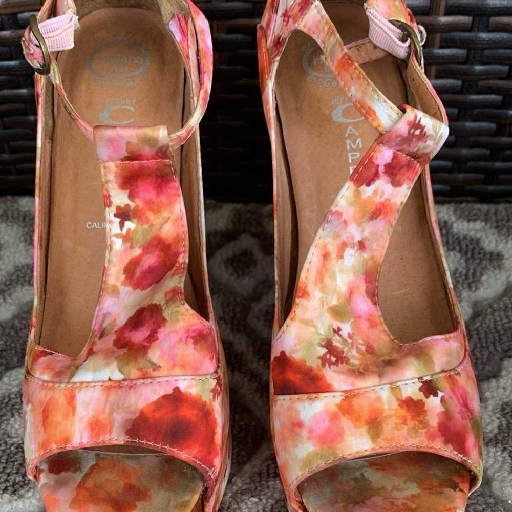 Jeffrey Campbell Foxy Fab Watercolor Floral Platf… - image 7