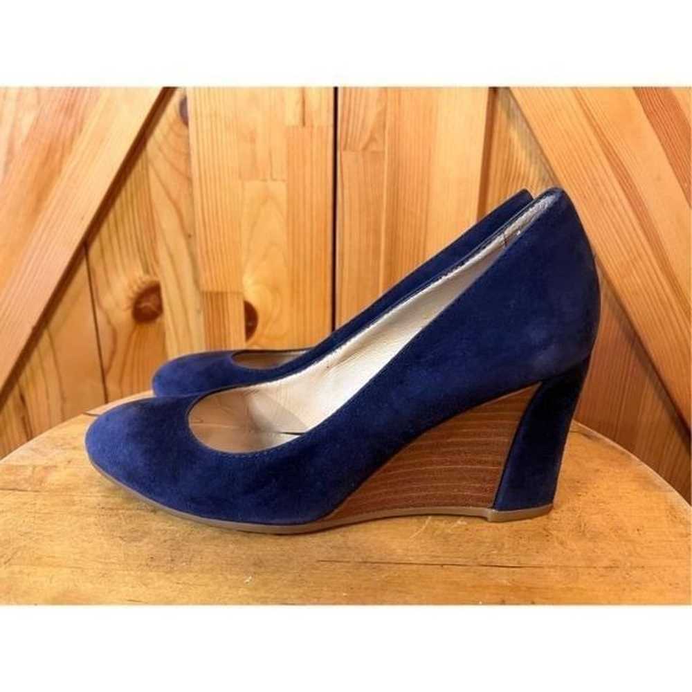 Tod’s GOMMA T75 SUEDE WEDGE IN NAVY BLUE size 34/4 - image 3