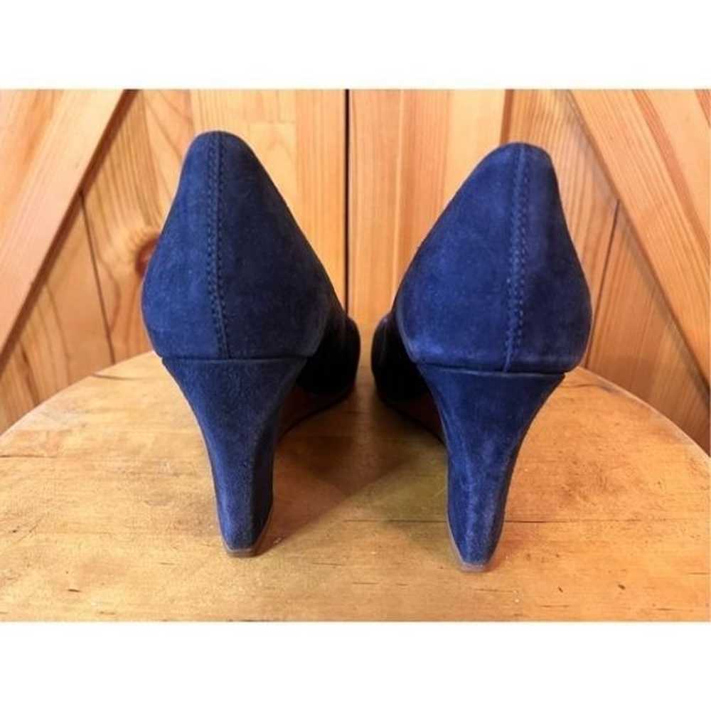 Tod’s GOMMA T75 SUEDE WEDGE IN NAVY BLUE size 34/4 - image 4