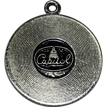 Sterling Silver Capitol Records Disk Charm