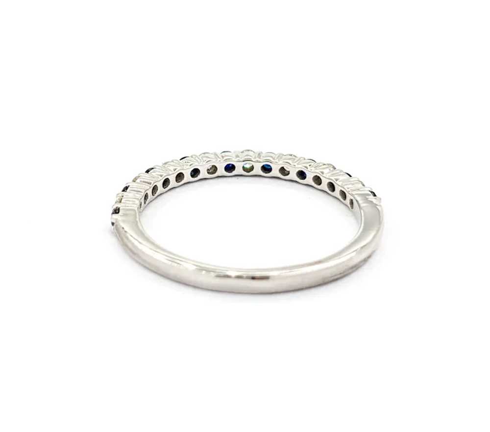 .25cte Blue Sapphire & Diamond Ring In white Gold - image 7