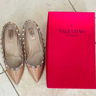 Valentino rockstud wedge shoes size 38.5 - image 1