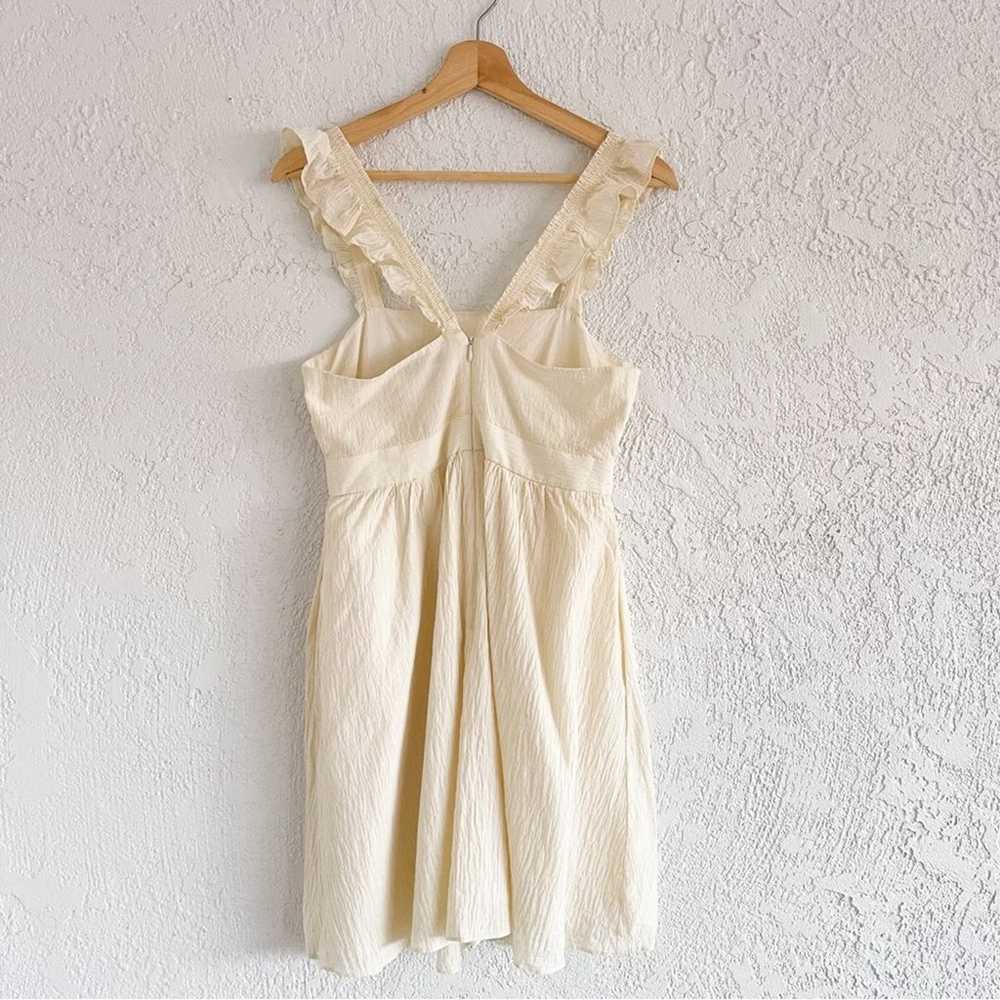 Madewell | Ruffle-Strap Empire Dress Cream Cotton - image 9