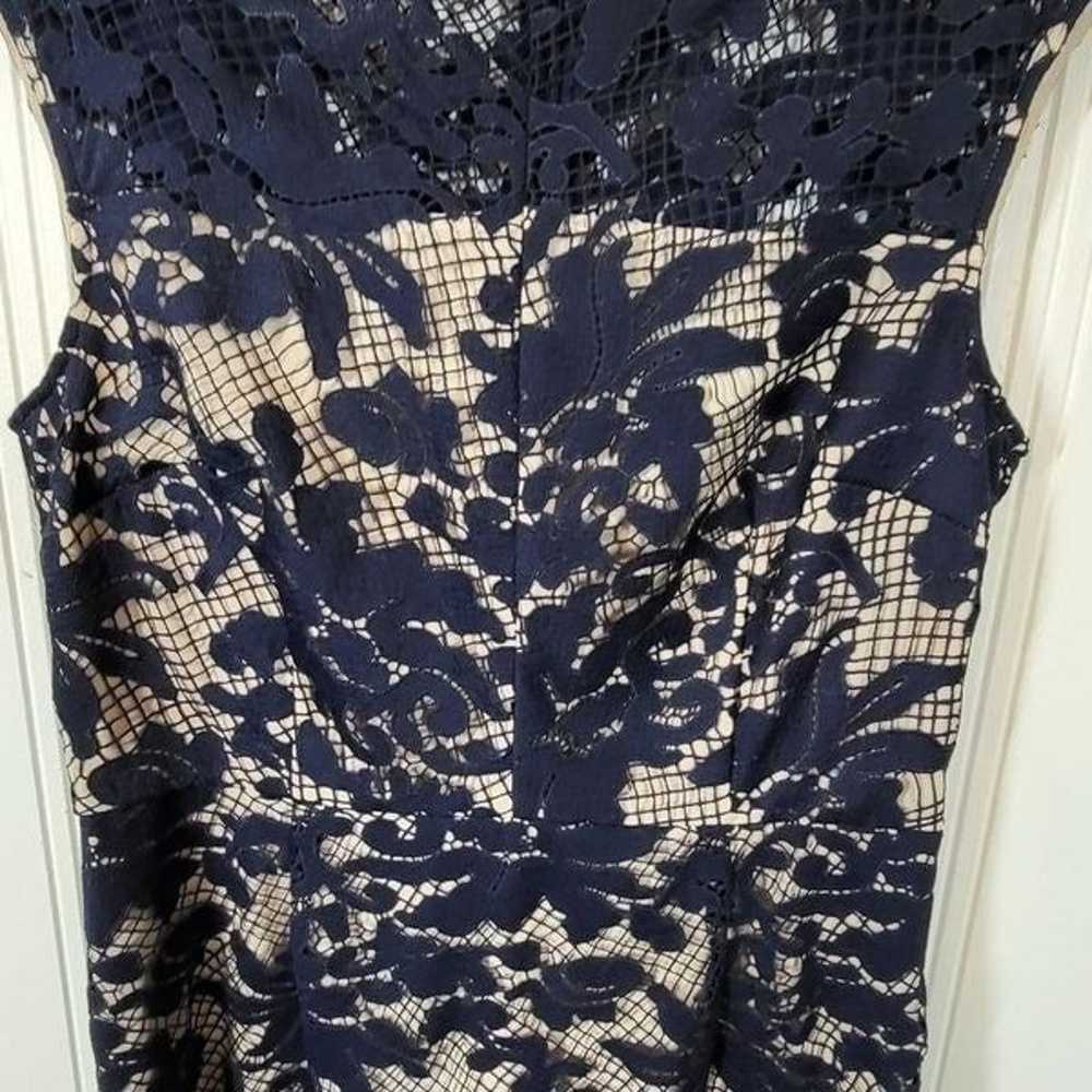 Antonio Melani Navy Blue Lace Dress - image 6