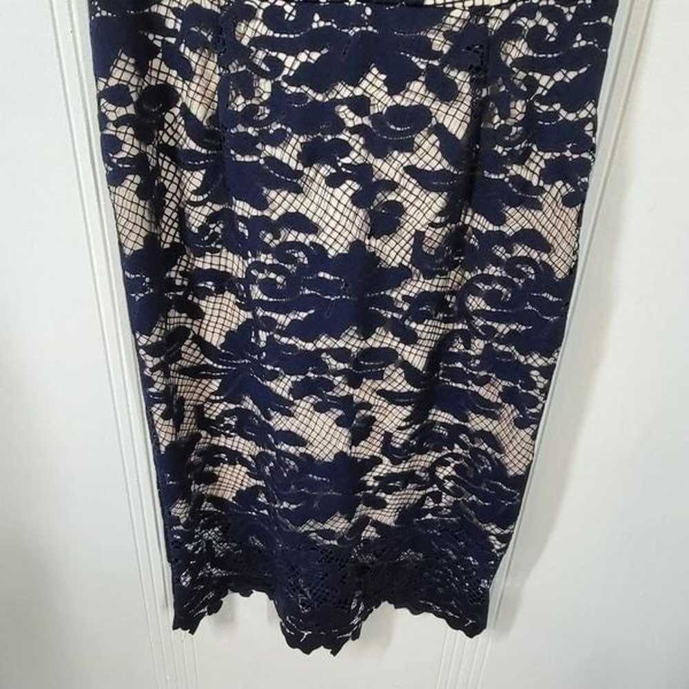 Antonio Melani Navy Blue Lace Dress - image 7